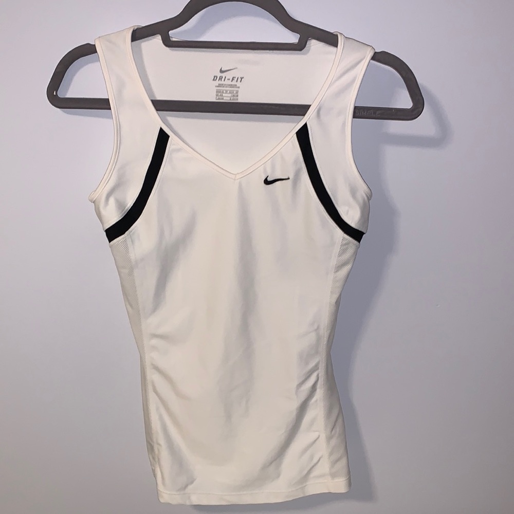 Nike White Workout Tank